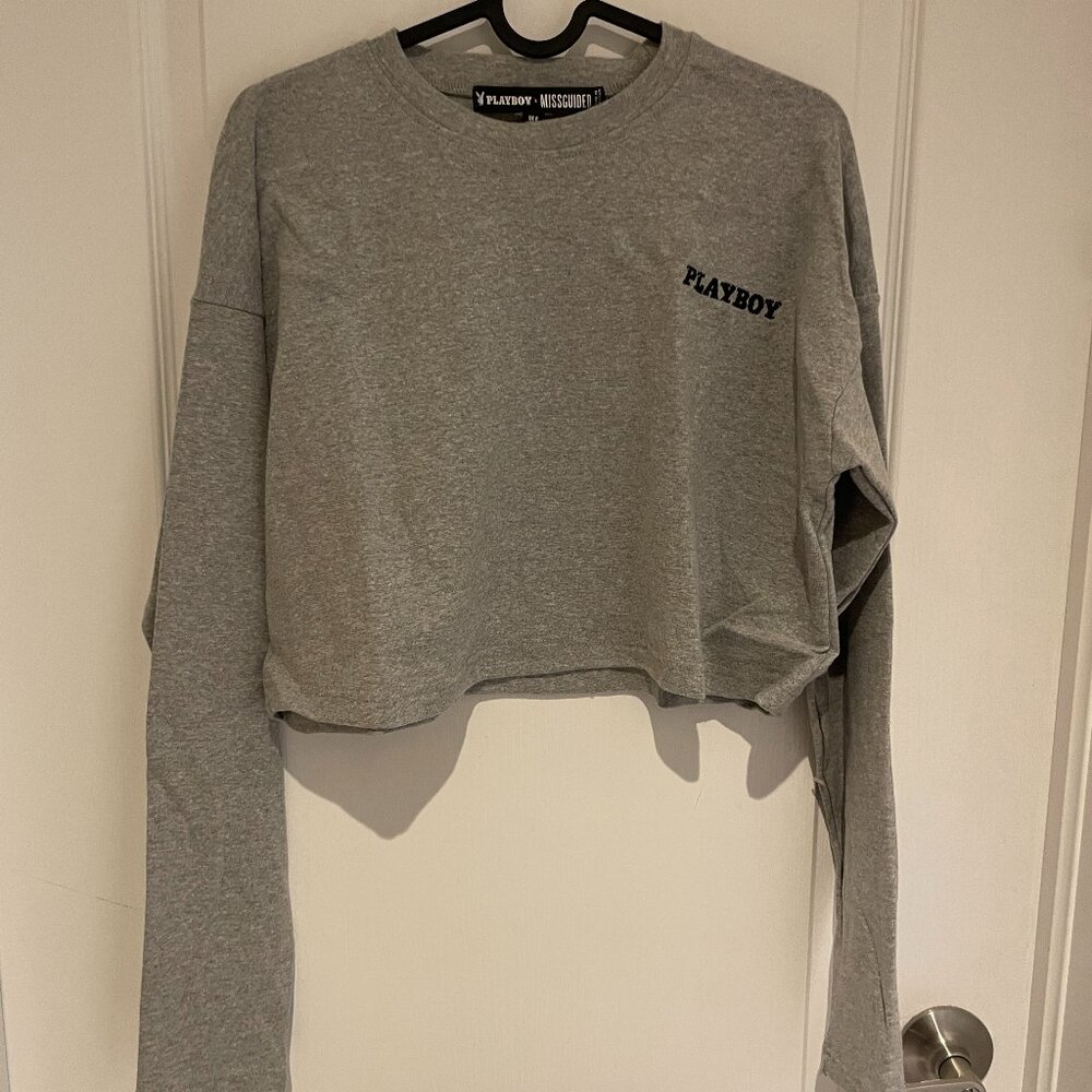Grey long sleeve shirt